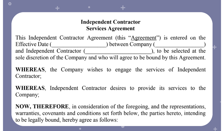 Independent Contractor Services Agreement